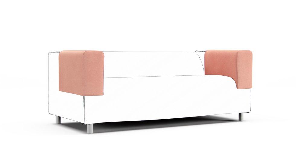 Klippan Armrest Protector Covers — Add On - Signature Microfiber Coral