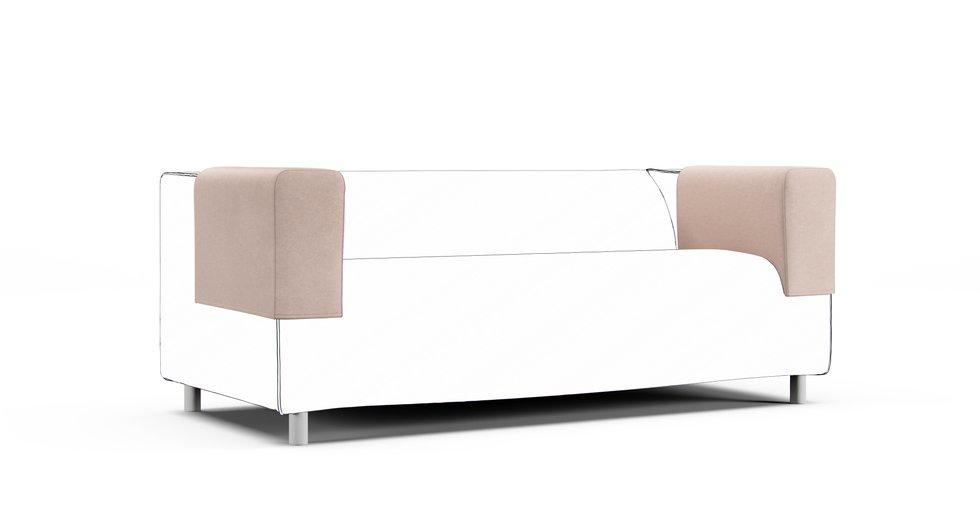 Klippan Armrest Protector Covers — Add On - Signature Microfiber Sand