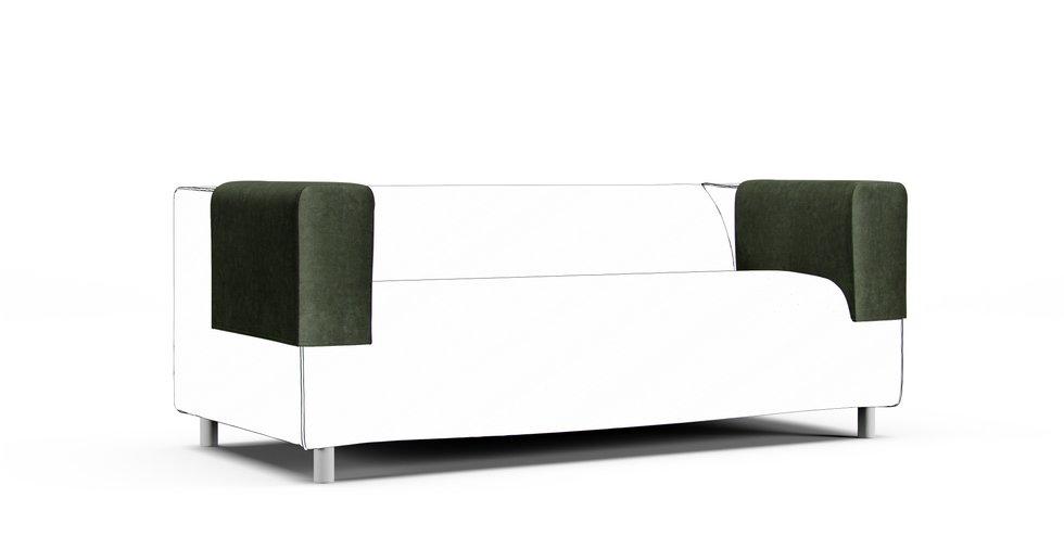 Klippan Armrest Protector Covers — Add On - Signature Velvet Bayleaf