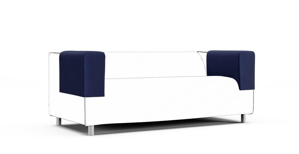 Klippan Armrest Protector Covers — Add On - Everyday Cotton Navy