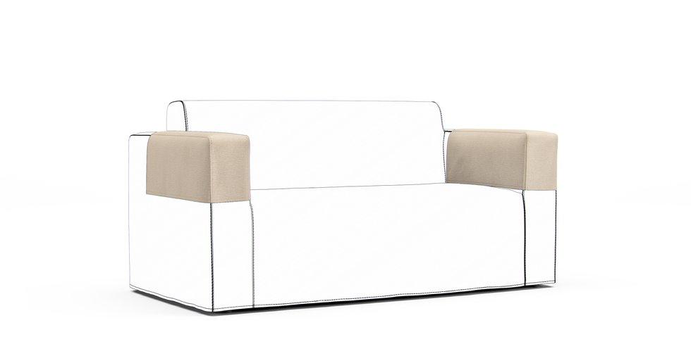 Klobo Armrest Protector Covers — Add On - Mod Chenille Cream