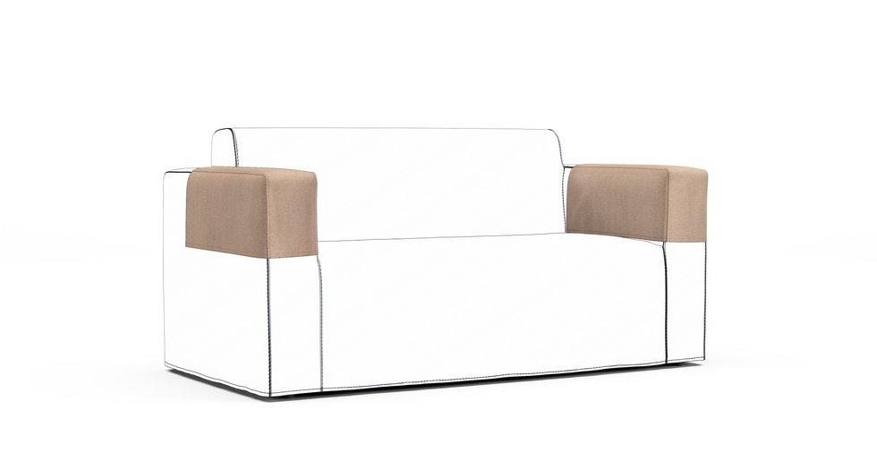 Klobo Armrest Protector Covers — Add On - Mod Chenille Beige