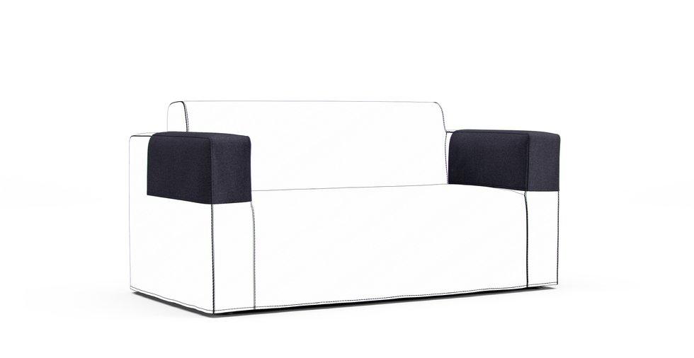 Klobo Armrest Protector Covers — Add On - Mod Chenille Denim