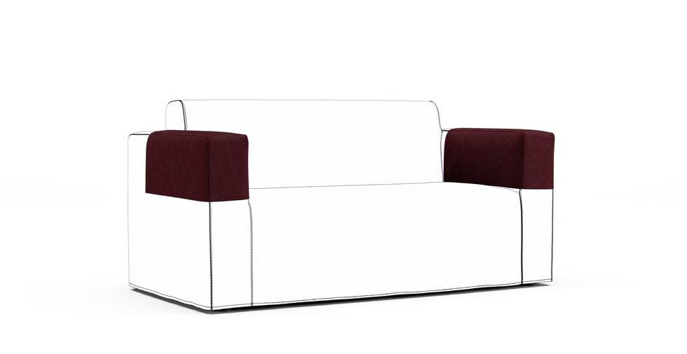 Klobo Armrest Protector Covers — Add On - Everyday Weave Maroon