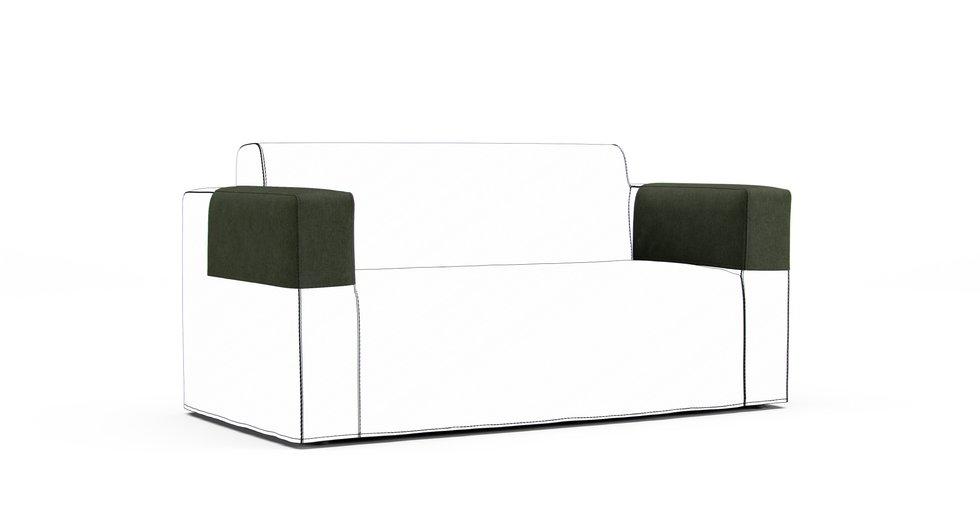 Klobo Armrest Protector Covers — Add On - Everyday Weave Basil Green
