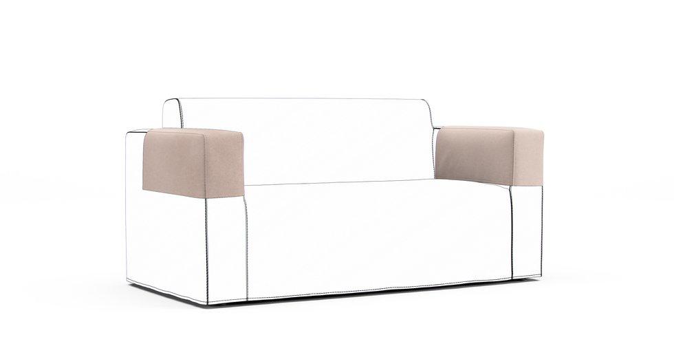 Klobo Armrest Protector Covers — Add On - Signature Microfiber Sand