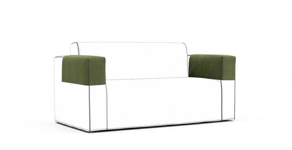 Klobo Armrest Protector Covers — Add On - Signature Microfiber Forest Green