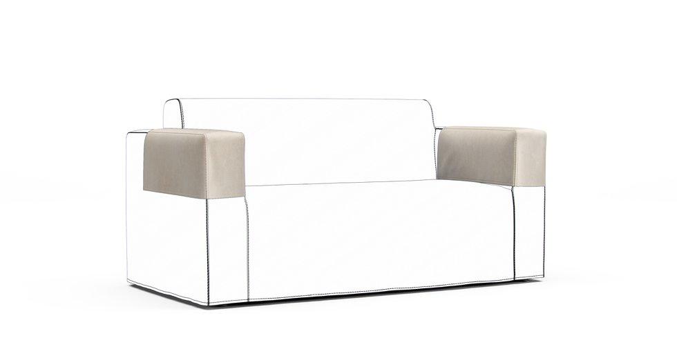 Klobo Armrest Protector Covers — Add On - Signature Velvet Cream