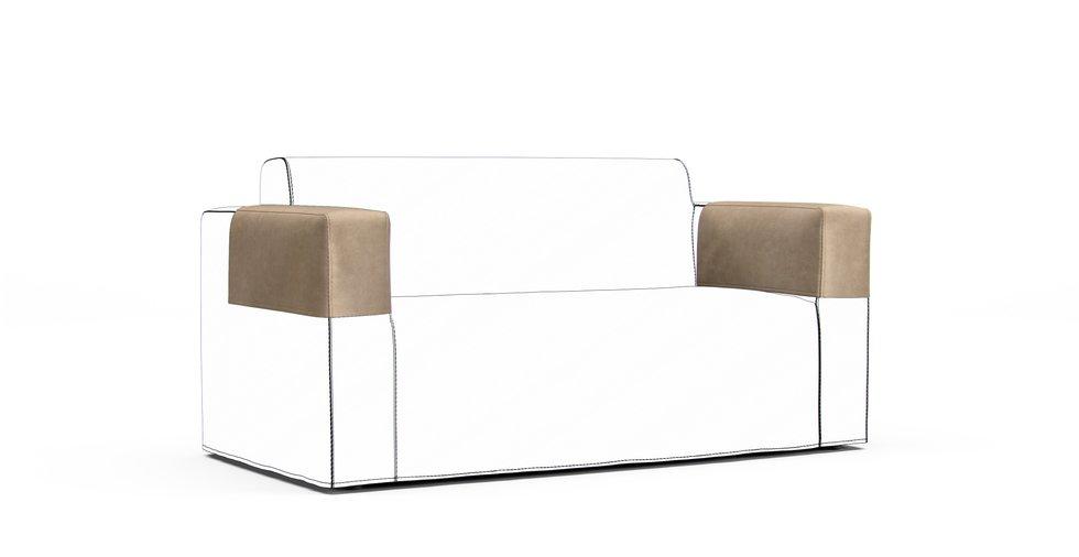 Klobo Armrest Protector Covers — Add On - Signature Velvet Sand