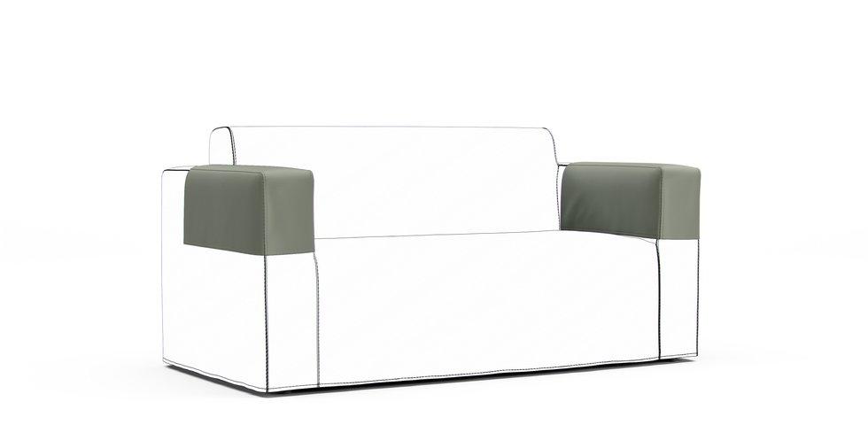 Klobo Armrest Protector Covers — Add On - Everyday Cotton Silver Sage