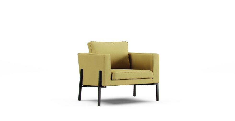 Koarp Armchair Cover - Care+ Tweed Amber