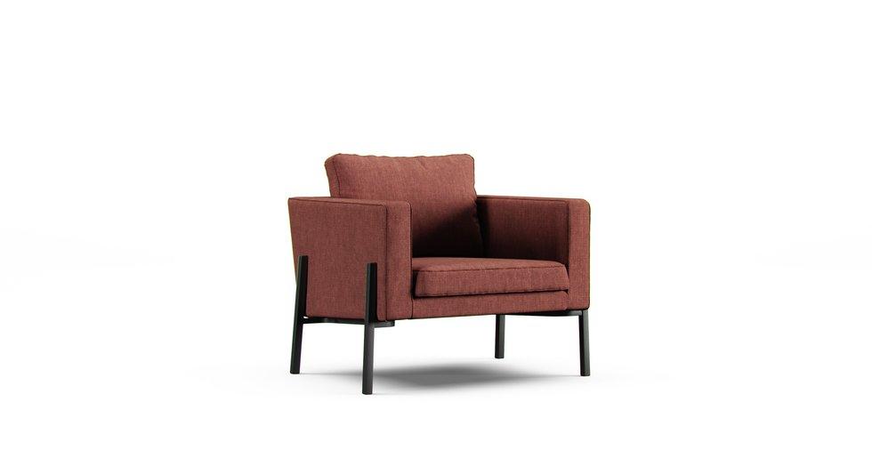 Koarp Armchair Cover - Care+ Tweed Sunset