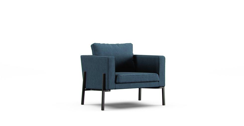 Koarp Armchair Cover - Care+ Tweed Teal