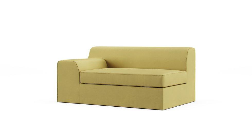 Kramfors 2 Seater 1 Armrest Sofa Cover - Care+ Tweed Amber