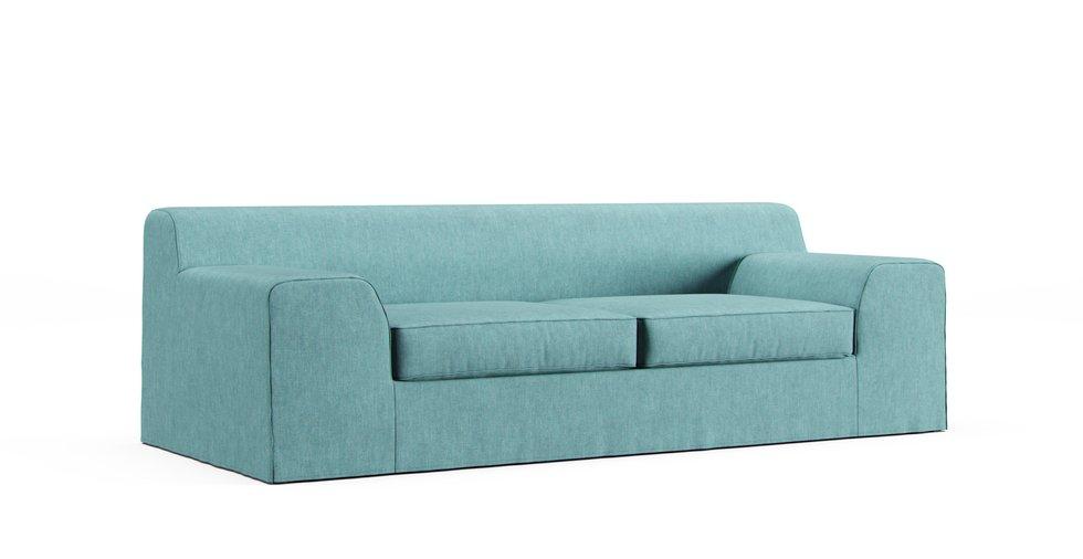 Kramfors 3 Seater Sofa Cover - Care+ Tweed Mineral Blue