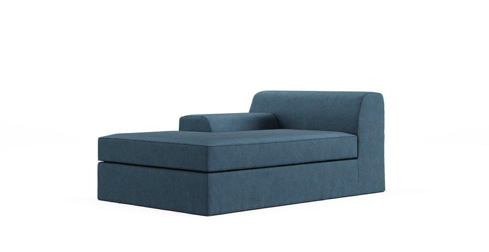 Kramfors Chaise Lounge Sofa Cover - Care+ Tweed Teal
