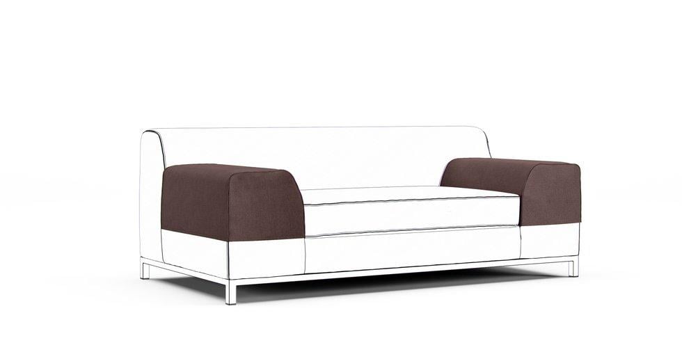 Kramfors Armrest Protector Covers — Add On - Mod Basketweave Espresso