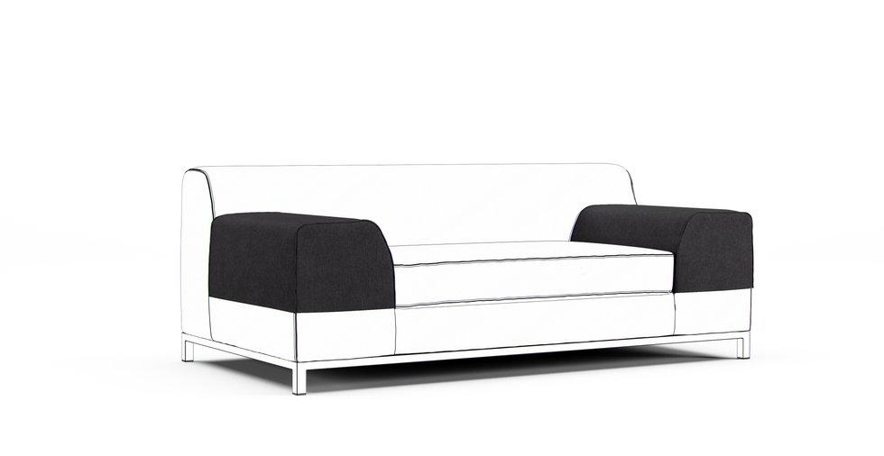 Kramfors Armrest Protector Covers — Add On - Everyday Weave Storm