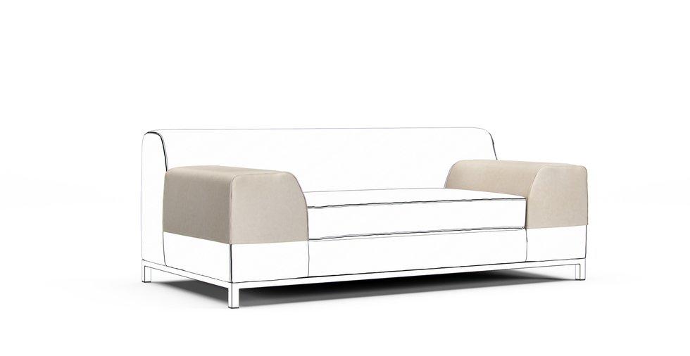 Kramfors Armrest Protector Covers — Add On - Signature Velvet Cream