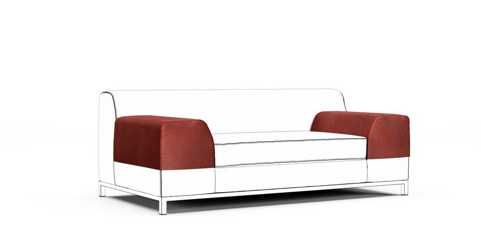 Kramfors Armrest Protector Covers — Add On - Signature Velvet Sunset