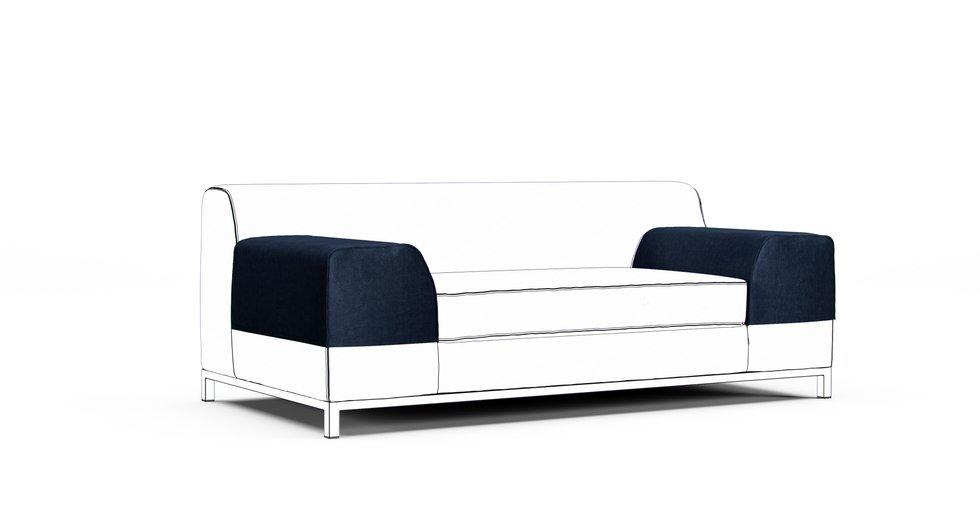 Kramfors Armrest Protector Covers — Add On - Signature Velvet Midnight