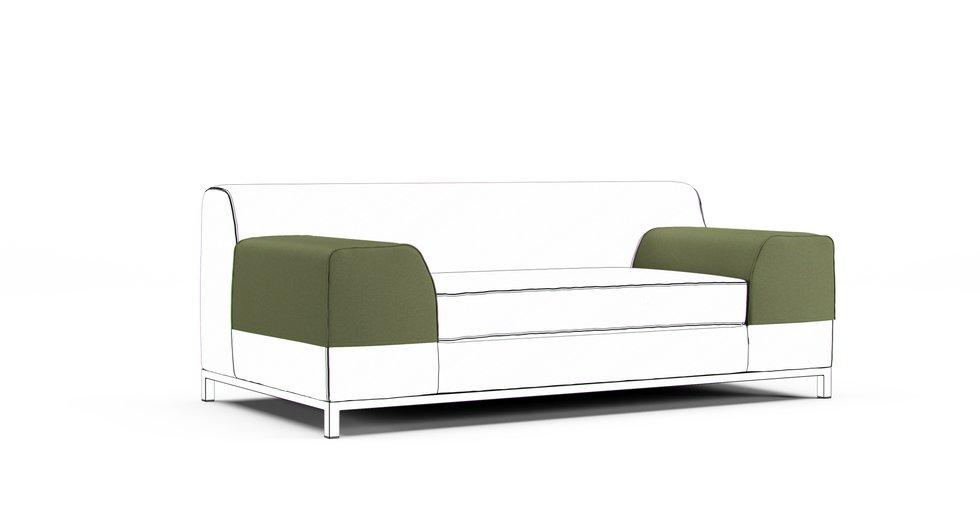 Kramfors Armrest Protector Covers - Care+ Canvas Sage