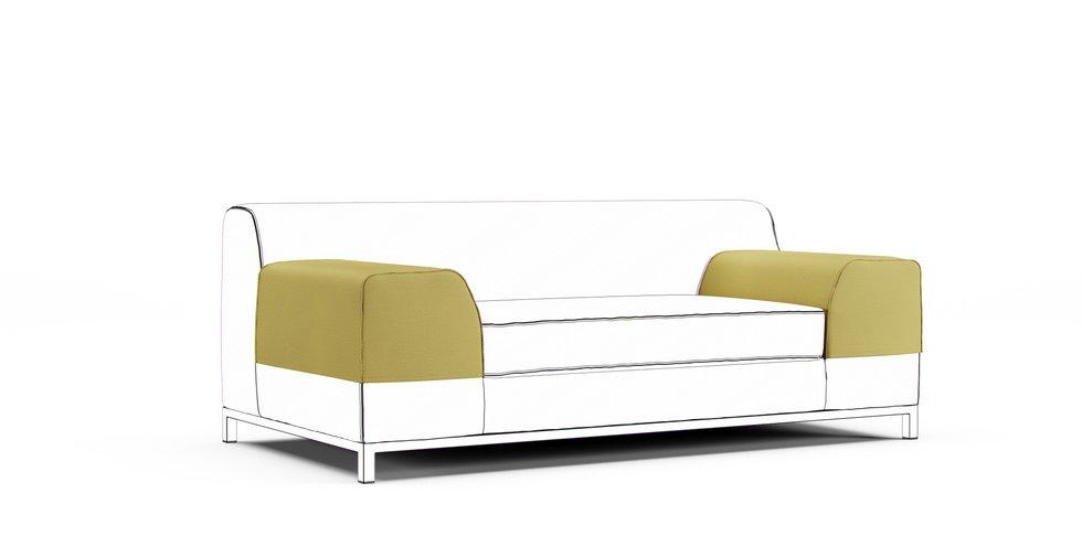 Kramfors Armrest Protector Covers - Care+ Tweed Amber