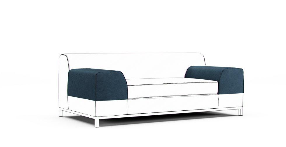 Kramfors Armrest Protector Covers - Care+ Tweed Teal