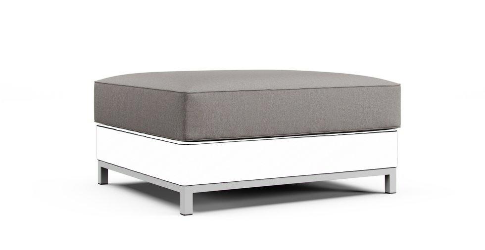 Kramfors Footstool Cushion Cover Only - Care+ Canvas Ash