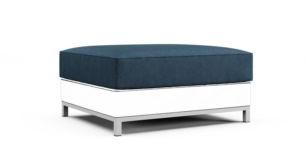 Kramfors Footstool Cushion Cover Only - Care+ Tweed Teal