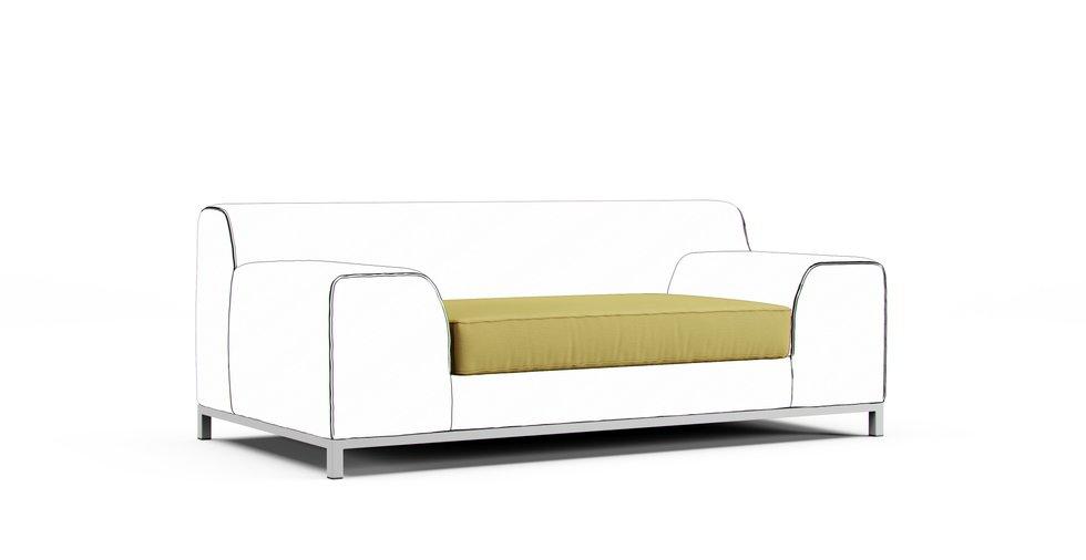 Kramfors 2 Seater Sofa, Seat Cushion Cover Only - Care+ Tweed Amber