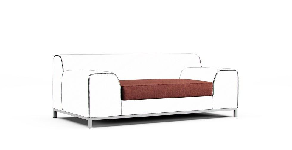 Kramfors 2 Seater Sofa, Seat Cushion Cover Only - Care+ Tweed Sunset