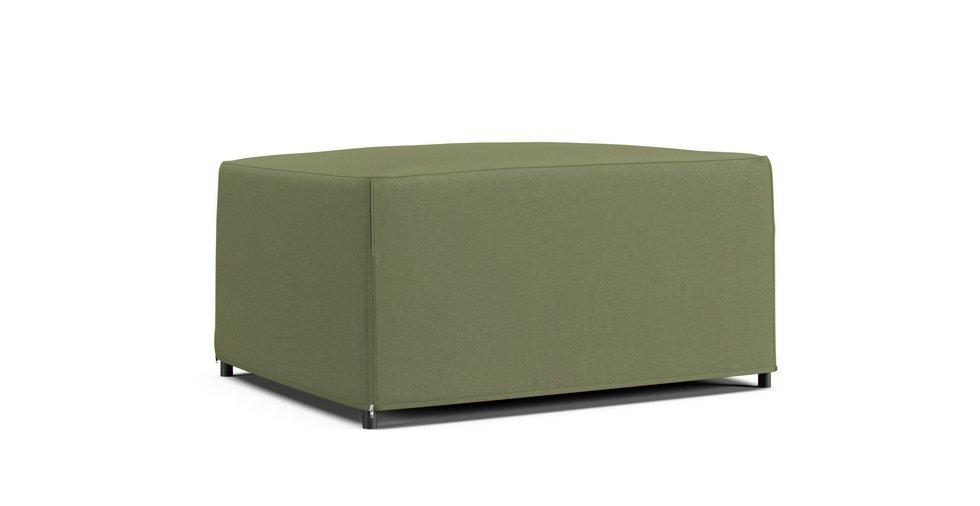 Kungshamn Footstool Module Slipcover - Care+ Canvas Sage