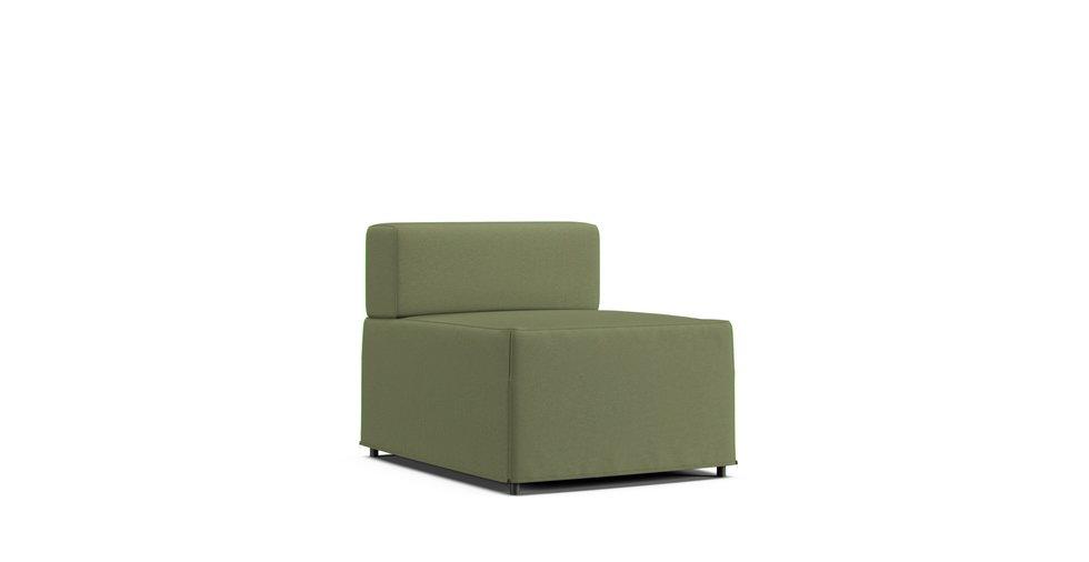 Kungshamn 1-seat Module Slipcover - Care+ Canvas Sage