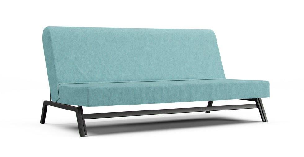 Karlaby Sofa Bed Cover - Care+ Tweed Mineral Blue