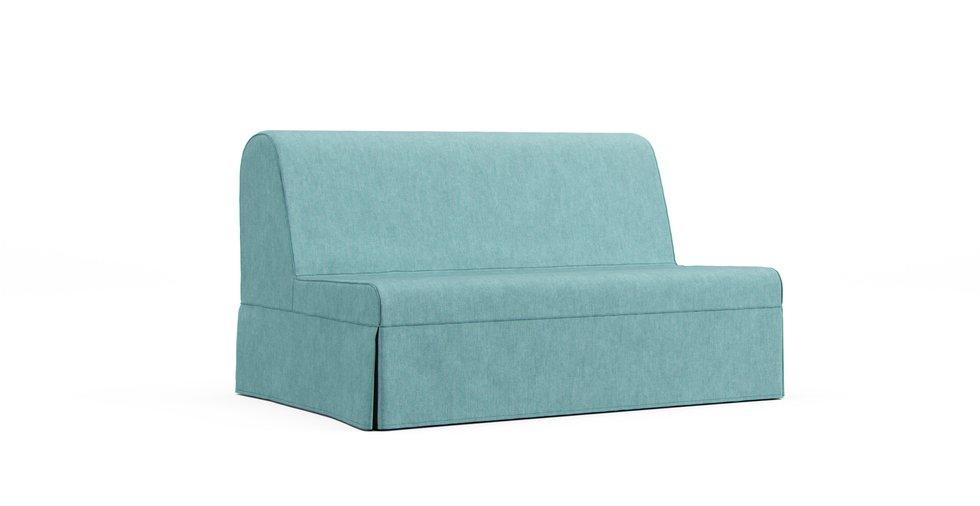 Lycksele 2人掛け用ソファベッドカバー - Care+ Tweed Mineral Blue