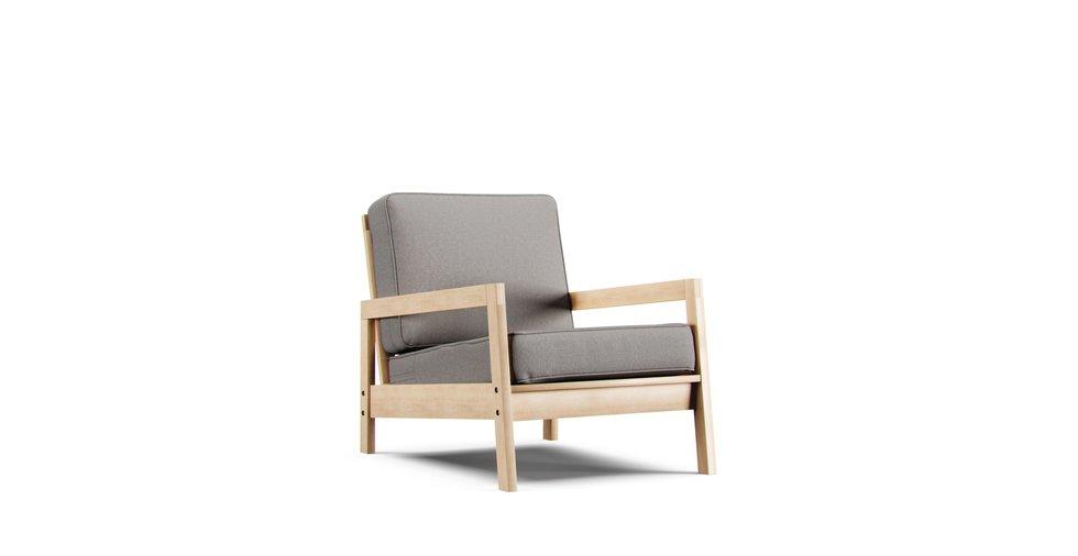 Lillberg Armchair Cover - Care+ Canvas Ash