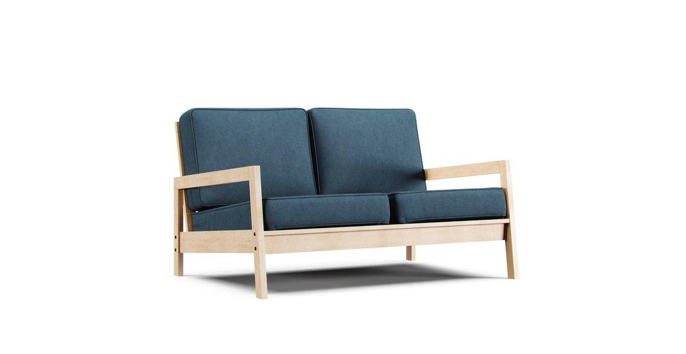 Lillberg 2 Seater Sofa Cover - Care+ Tweed Teal