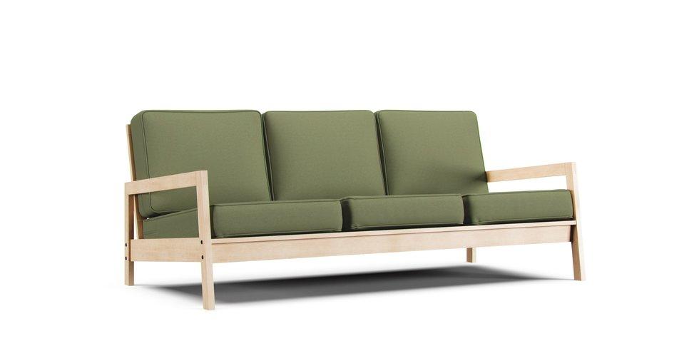 Lillberg 3 Seater Sofa Cover - Care+ Canvas Sage