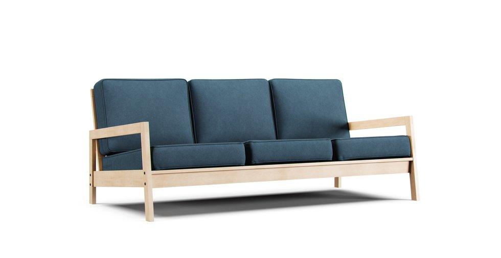 Lillberg 3 Seater Sofa Cover - Care+ Tweed Teal