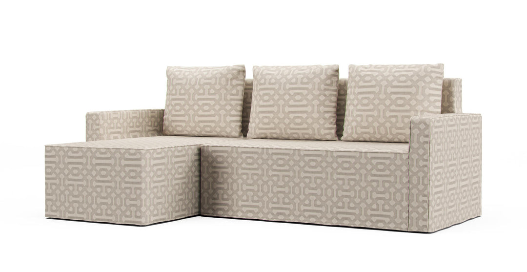 Lugnvik Sofa Bed Cover with Chaise - Care+ Canvas Sage