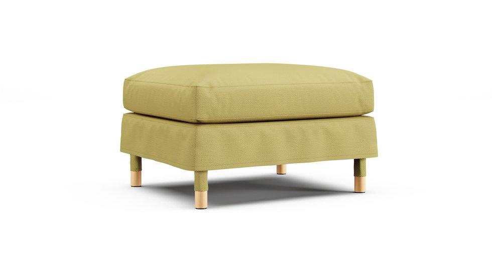 Landskrona Footstool Cover - Care+ Tweed Amber