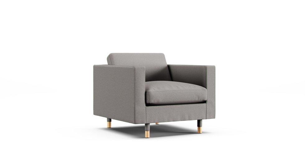 Landskrona Armchair Cover - Care+ Canvas Ash