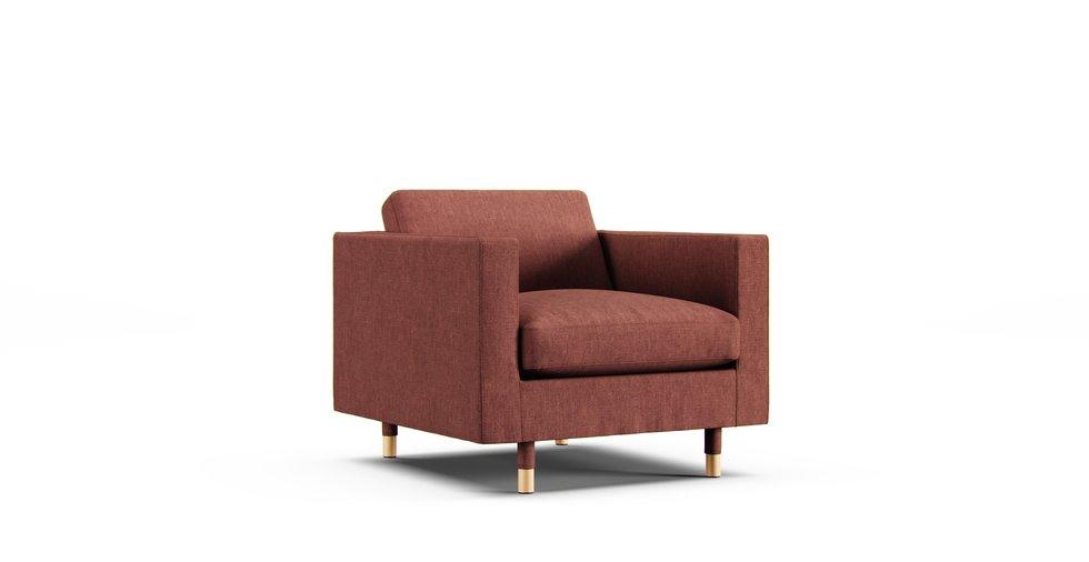 Landskrona Armchair Cover - Care+ Tweed Sunset