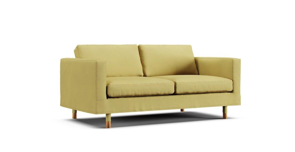 Landskrona 2-seat Sofa Cover - Care+ Tweed Amber