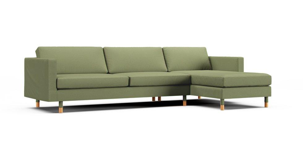 Landskrona 4-seat (with Chaise) Sofa Cover - Care+ Canvas Sage