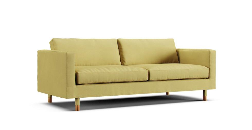 Landskrona 3-seat Sofa Cover - Care+ Tweed Amber