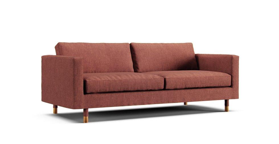 Landskrona 3-seat Sofa Cover - Care+ Tweed Sunset