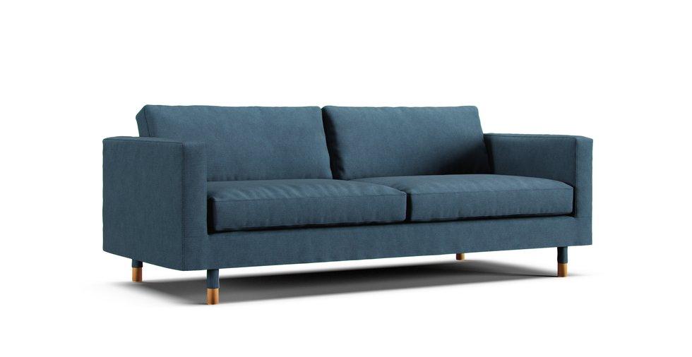 Landskrona 3-seat Sofa Cover - Care+ Tweed Teal