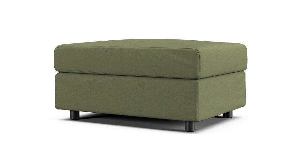 Lidhult Open End Section With Storage Cover - Care+ Canvas Sage